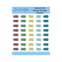 Dexcom G6 Sensor Change Planner Stickers