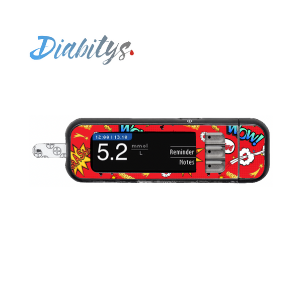Contour Next USB Glucose Meter Sticker - Superkid Red