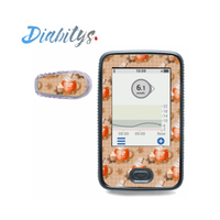 Dexcom G6 Receiver Sticker & 1 Transmitter Sticker - Pumpkin Spice