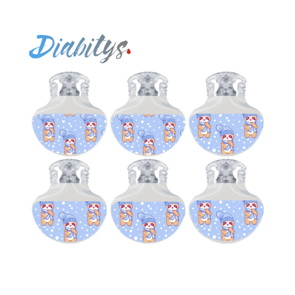 Guardian 4 CGM 6 Pack Stickers - Winter Sloth