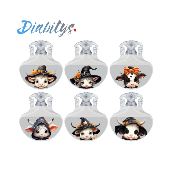 Guardian 4 CGM 6 Pack Stickers - Halloween Cows