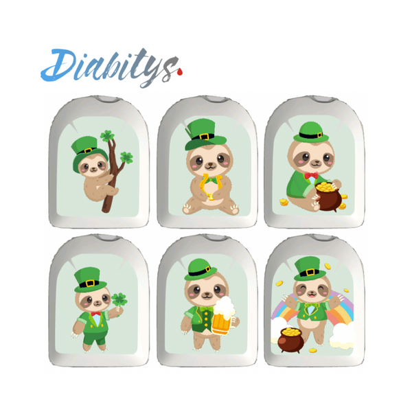 Omnipod Insulin Pump 6 Pack Mini Stickers - St Patrick's