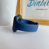Type One Medical ID Apple Watch 42/44/45mm Slim Silicone Strap - Horizon Blue