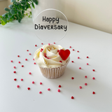 Diaversary Cupcake Topper - Happy Diaversary