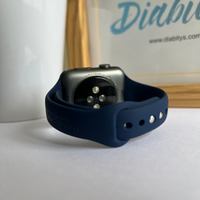 Type One Medical ID Apple Watch 42/44/45mm Slim Silicone Strap - Midnight Blue