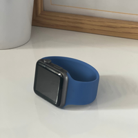 Type One Medical ID Apple Watch 42/44/45mm Silicone Loop Strap - Tomales Blue