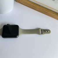 Type One Medical ID Apple Watch 42/44/45mm Slim Silicone Strap - Fog