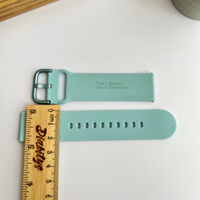 Type One Medical ID Fossil Silicone Watch Strap - Light Blue