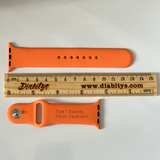 Type One Medical ID Apple Watch 38/40mm Silicone Strap - Papaya
