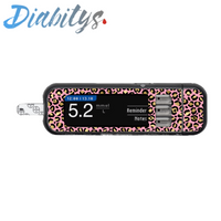 Contour Next USB Glucose Meter Sticker - Pink Leopard