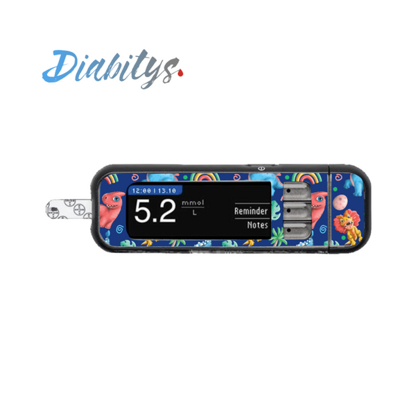 Contour Next USB Glucose Meter Sticker - Baby Dinos Blue