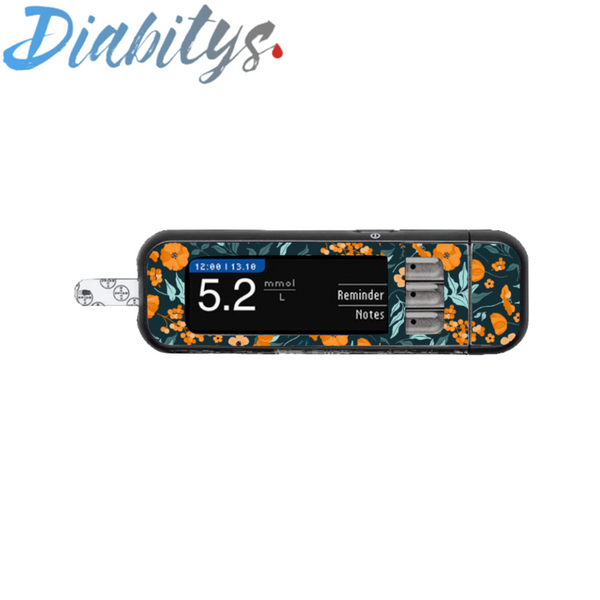 Contour Next USB Glucose Meter Sticker - Orange Troika