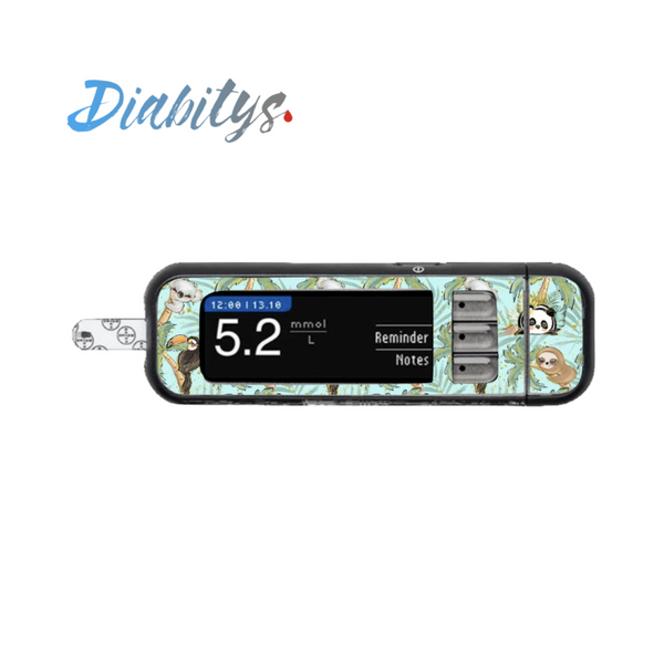 Contour Next USB Glucose Meter Sticker - Tropical Animals Mint
