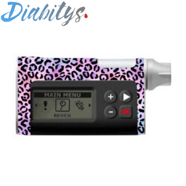 Dana RS Insulin Pump Sticker - Iridescent Dark Leopard