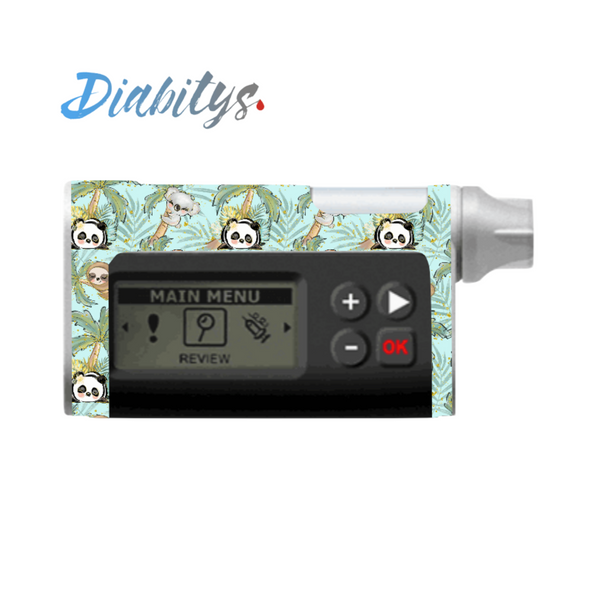 Dana RS Insulin Pump Sticker - Tropical Animals Mint