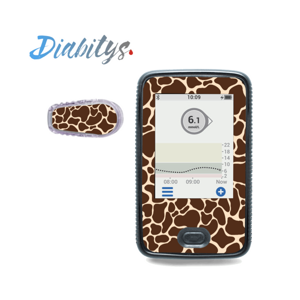 Dexcom G6 Receiver Sticker & 1 Transmitter Sticker - Giraffe