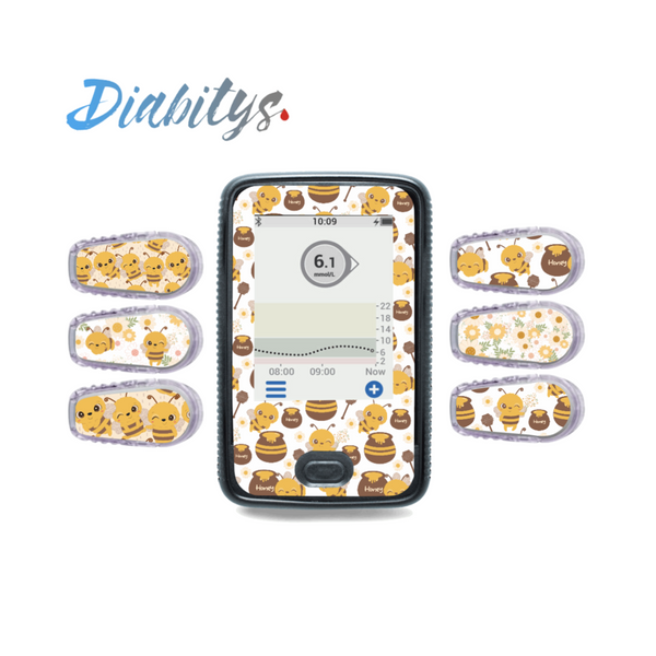 Dexcom G6 Receiver Sticker & Six Transmitter Stickers - Honeypot
