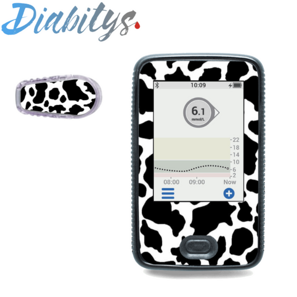 Dexcom G6 Receiver Sticker & 1 Transmitter Sticker - Cow Print