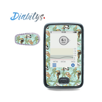 Dexcom G6 Receiver Sticker & 1 Transmitter Sticker - Tropical Animals Mint