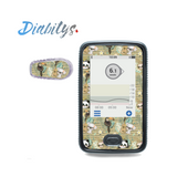 Dexcom G6 Receiver Sticker & 1 Transmitter Sticker - Tropical Animals Sage