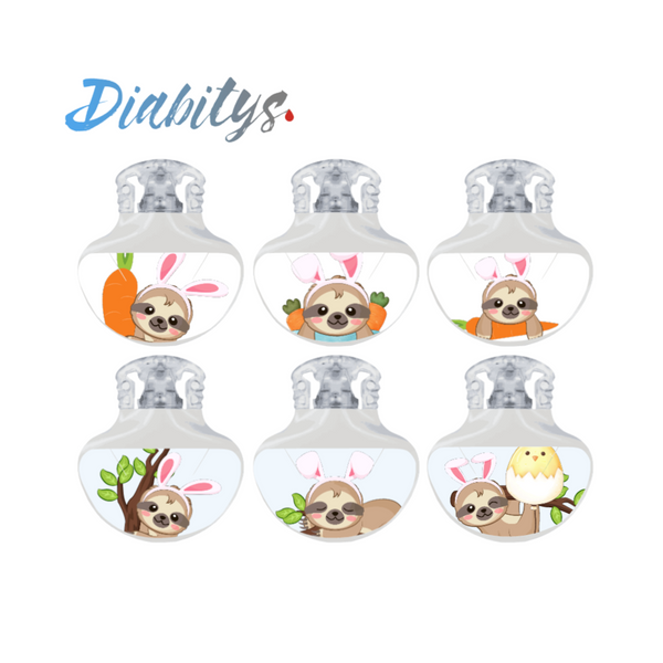 Guardian 4 CGM 6 Pack Stickers - Easter Sloths
