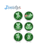 Freestyle Libre/libre 2 Sensor 6 Pack Stickers - Frogs