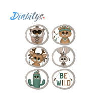 Dexcom G7 CGM 6 Pack Stickers - Animal Tribe
