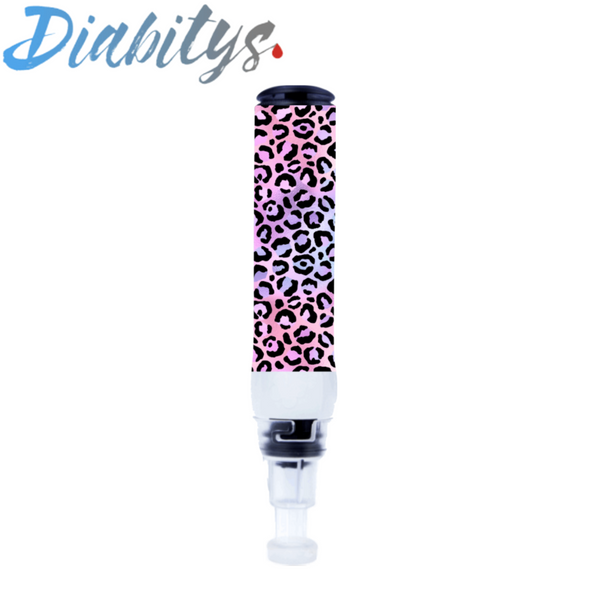 Genteel Lancing Device Sticker - Iridescent Dark Leopard