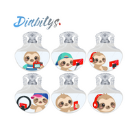 Guardian 4 CGM 6 Pack Stickers - Influencer Sloths