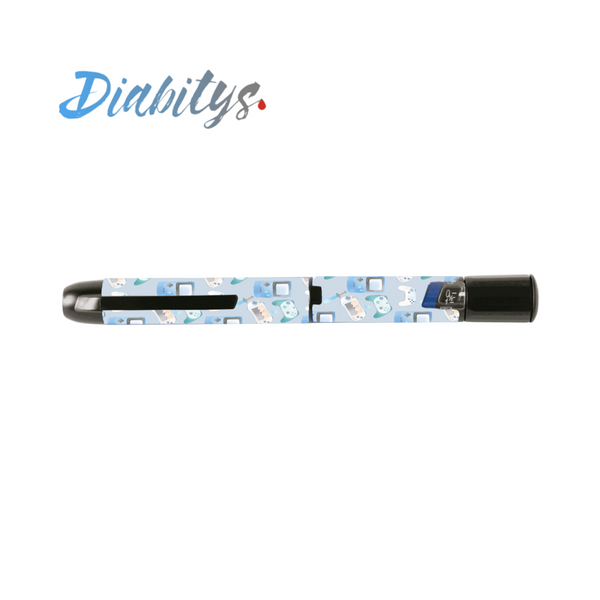 InPen Insulin Pen Sticker - Gamer Blue
