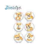 Freestyle Libre/Libre 2 Sensor 6 Pack Stickers - Corgi Puppies