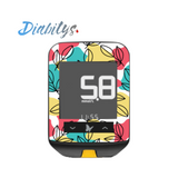 Freestyle Optium Neo Glucose Meter Sticker - Abstract Leaves
