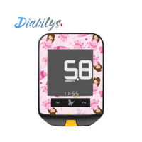Freestyle Optium Neo Glucose Meter Sticker - Princess