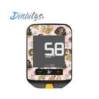 Freestyle Optium Neo Glucose Meter Sticker - Tropical Girls Pink
