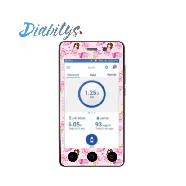 Omnipod Dash PDM Sticker - Princess
