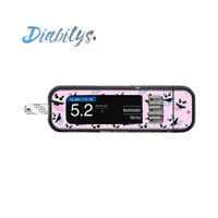 Contour Next USB Glucose Meter Sticker - Panda Mermaid Pink