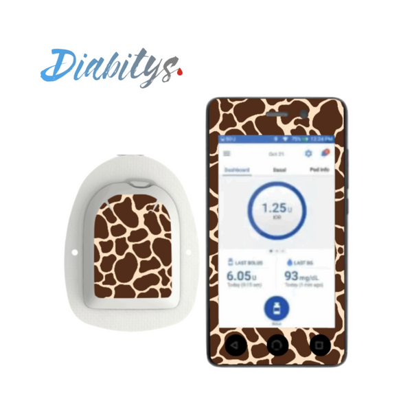 Omnipod Dash PDM Sticker - Giraffe