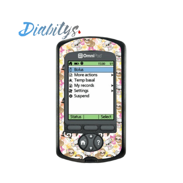Omnipod PDM Sticker - Tropical Animals Floral